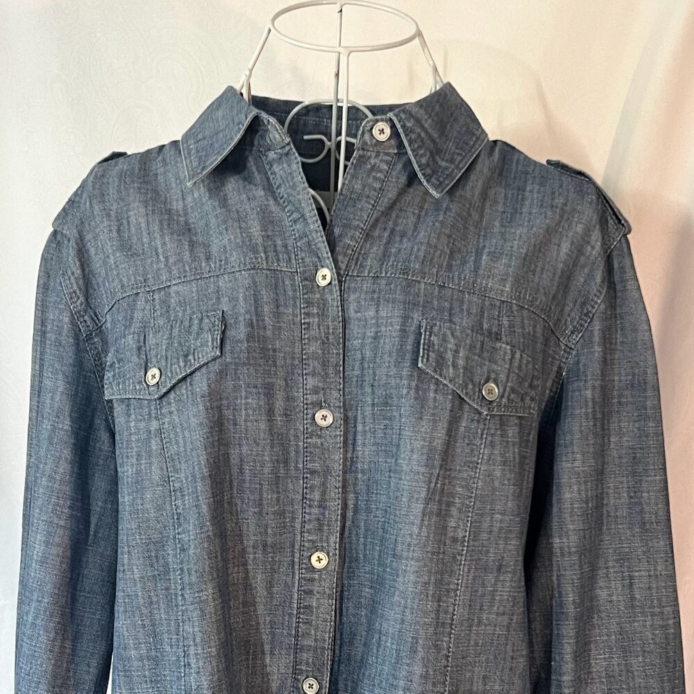 Chicos Denim Coastal Country Girl Button Down